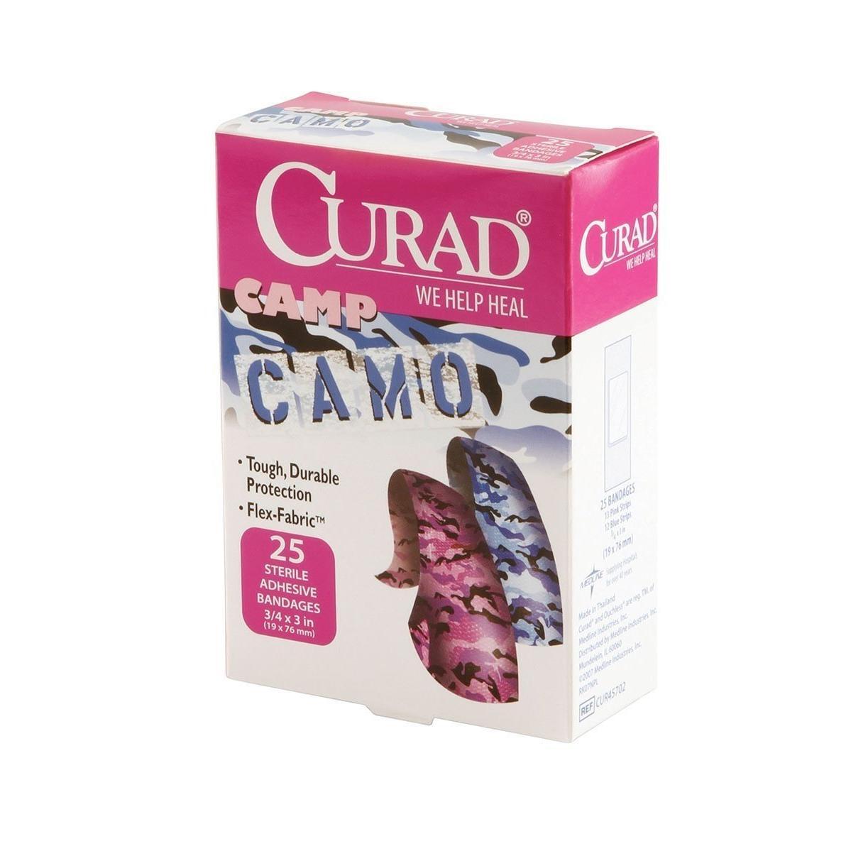 Curad Camp Camo Adhesive Bandages - 25 Count