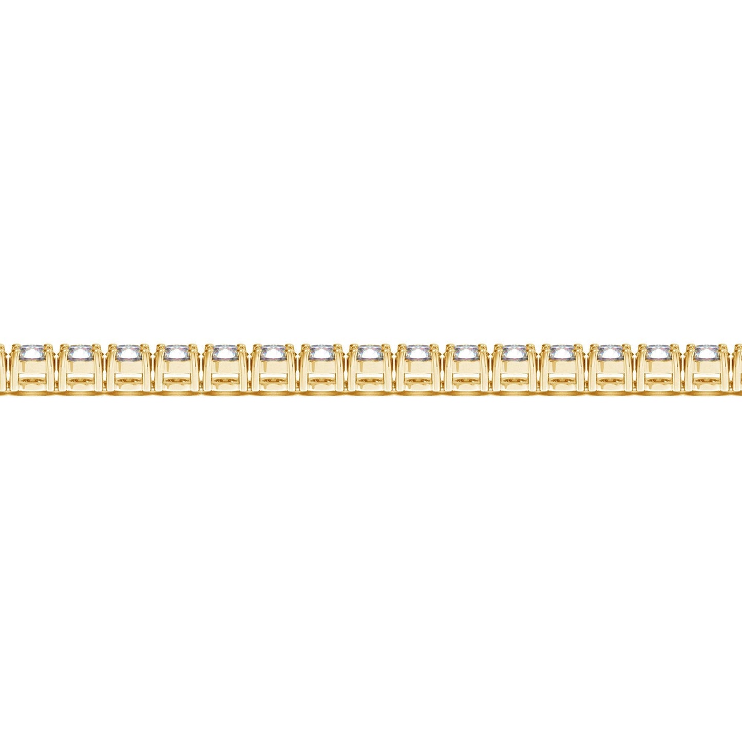 Bracelet de tennis en diamant cultivé en laboratoire en or jaune 14 carats