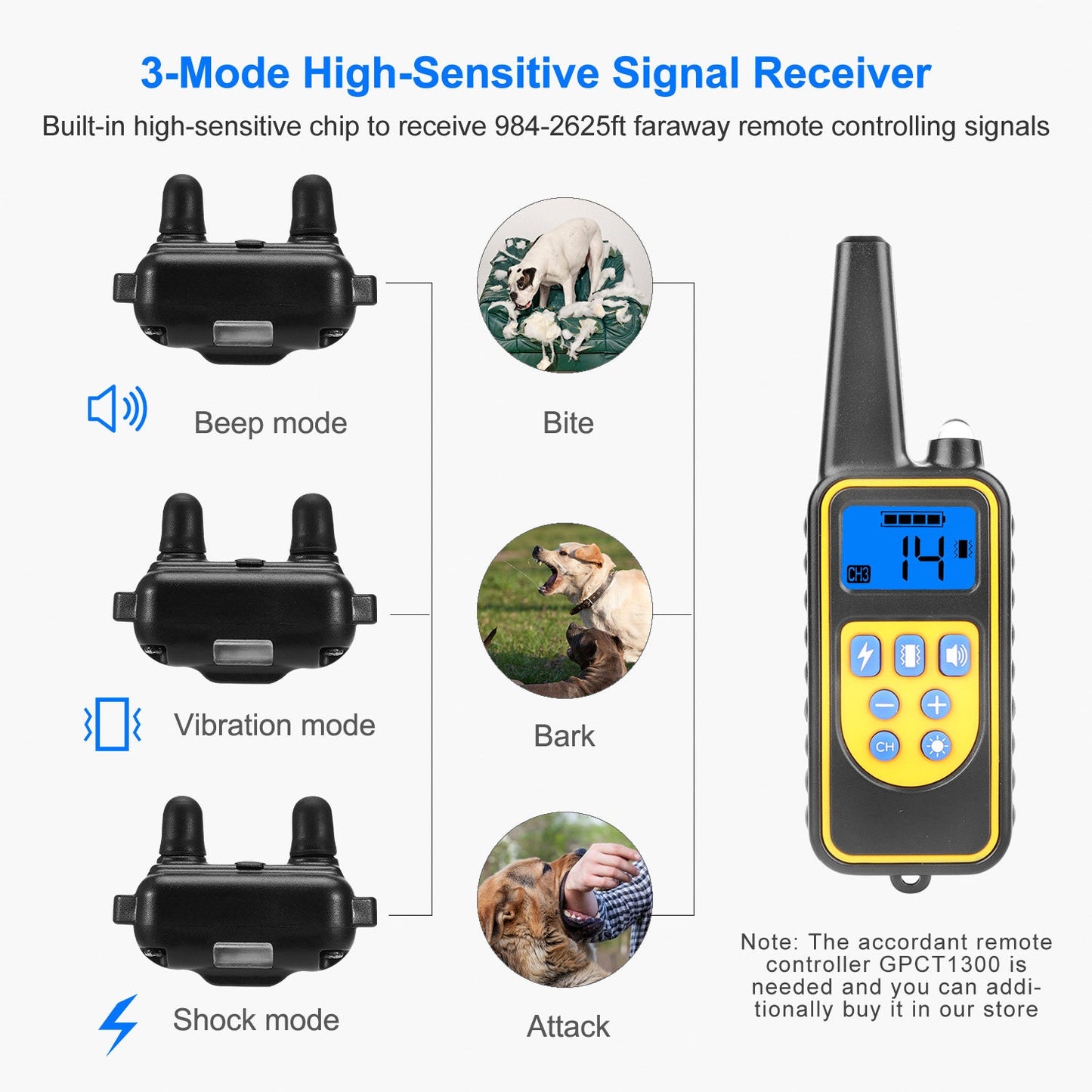 GBruno Advanced Dog Training Collar Receiver