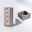 Floor Cabinet Wooden Storage Cabinet Home Office Living Room Bathroom Side Table Sturdy Modern 4 Drawers Grey - Korvel