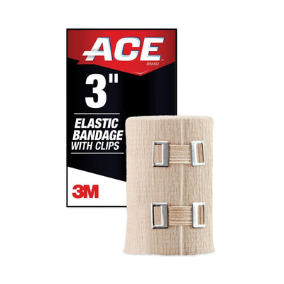 ACE Elastic Bandage With E-Z Clips - 3 Inch Width
