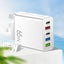 Standard PD65W mobile phone charger 4A type-c PD+3USB multi port European, American, English travel charging head - Korvel