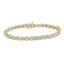 Pulsera de Tenis S-Curve de Diamantes en Oro de 10K y Plata Esterlina Bicolor