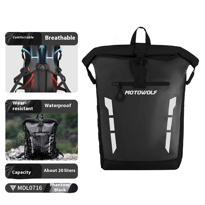 Mochila de Motocicleta Impermeable Premium