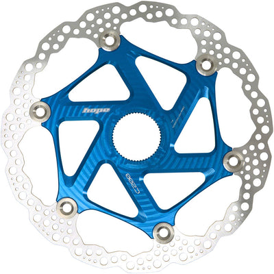 Rotor de freno de disco Hope MTB Floating Centre-Lock - 200mm Azul