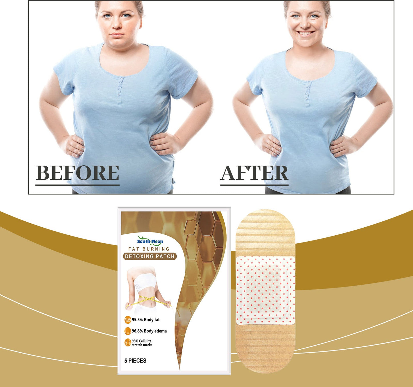 Body Care Patch, Firm Skin, Nourish Light Show Natural Line Care Patch - Korvel
