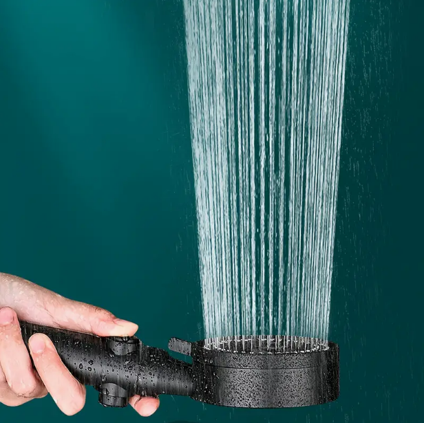 1pc High-Pressure Shower Head, Multi-Functional Hand Held Sprinkler With 5 Modes, 360°Adjustable Detachable Hydro Jet Shower Hea - Korvel