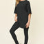 Double Take Full Size Round Neck T-Shirt and Leggings Set