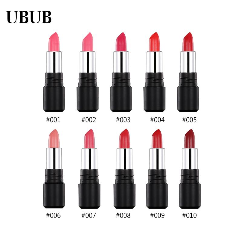Labial Mate de Terciopelo de Lujo UBUB - Impermeable y de Larga Duración