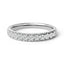 14K White Gold 1/2 Cttw Round Diamond Classic Band