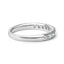 14K White Gold 1/2 Cttw Round Diamond Classic Band