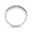14K White Gold 1/2 Cttw Round Diamond Classic Band