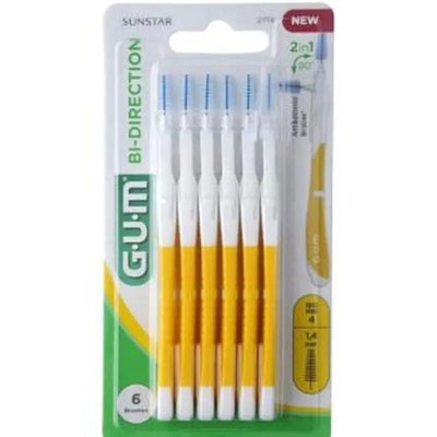 Cepillo Interdental Bi-Direccional GUM XL - 1.4mm (Paquete de 6)