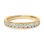 Bague en Or Jaune 14K avec Diamants Ronds de 1/2 Cttw en Sertissage Canalaire
