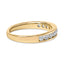 Bague en Or Jaune 14K avec Diamants Ronds de 1/2 Cttw en Sertissage Canalaire