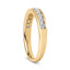Bague en Or Jaune 14K avec Diamants Ronds de 1/2 Cttw en Sertissage Canalaire