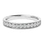 Bague de mariage en or jaune 14K avec diamants ronds de 1/2 Cttw et finition milgrain