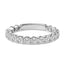 14K White Gold Round Diamond Prong Set Wedding Band