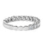 14K White Gold Round Diamond Prong Set Wedding Band