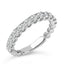 14K White Gold Round Diamond Prong Set Wedding Band