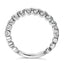 14K White Gold Round Diamond Prong Set Wedding Band