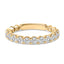 14K White Gold Round Diamond Prong Set Wedding Band