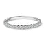 14K White Gold Round Diamond Prong Set Wedding Band