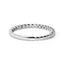 14K White Gold Round Diamond Prong Set Wedding Band
