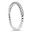 14K White Gold Round Diamond Prong Set Wedding Band