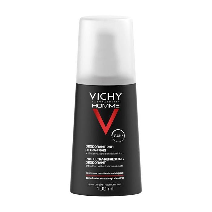 Vichy Homme 24H Ultra-Fresh Deodorant Spray - 100 ml