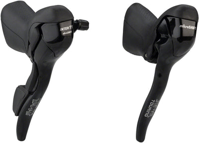 microSHIFT Internal Gear Drop Bar Shifter Set - Shimano Alfine 11 Compatible