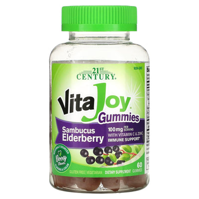 21st Century VitaJoy Gummies: Sambucus Elderberry (60 Vegetarian Gummies)