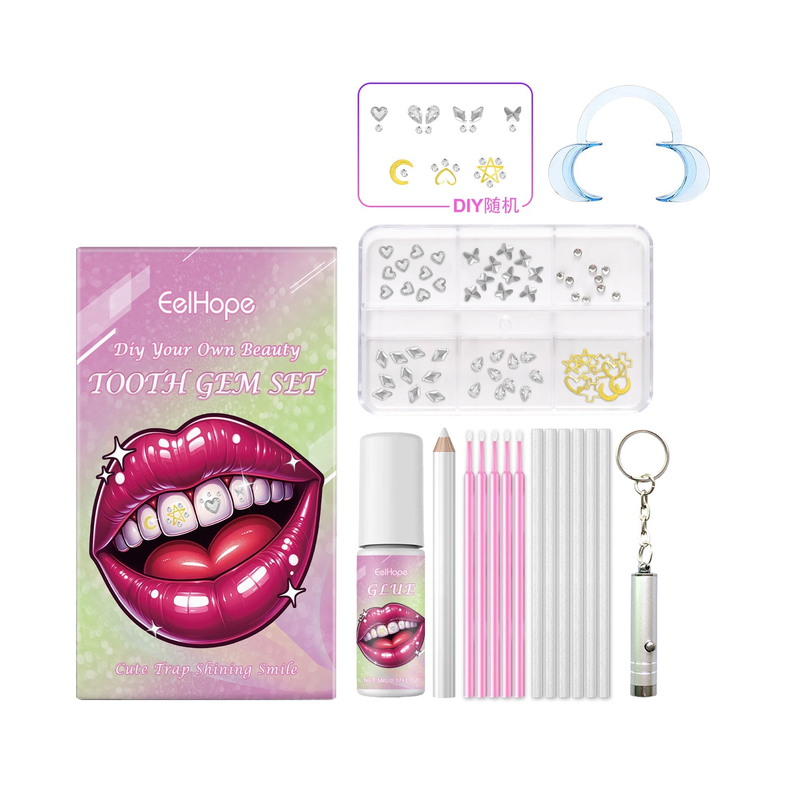 Fashion Teeth Set Diy Fashion Teeth Set Dental Beauty Decoration Drill Combination Personality - Korvel