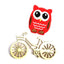 6pcs Owl Embroidered Iron-On Patches for Creative Projects