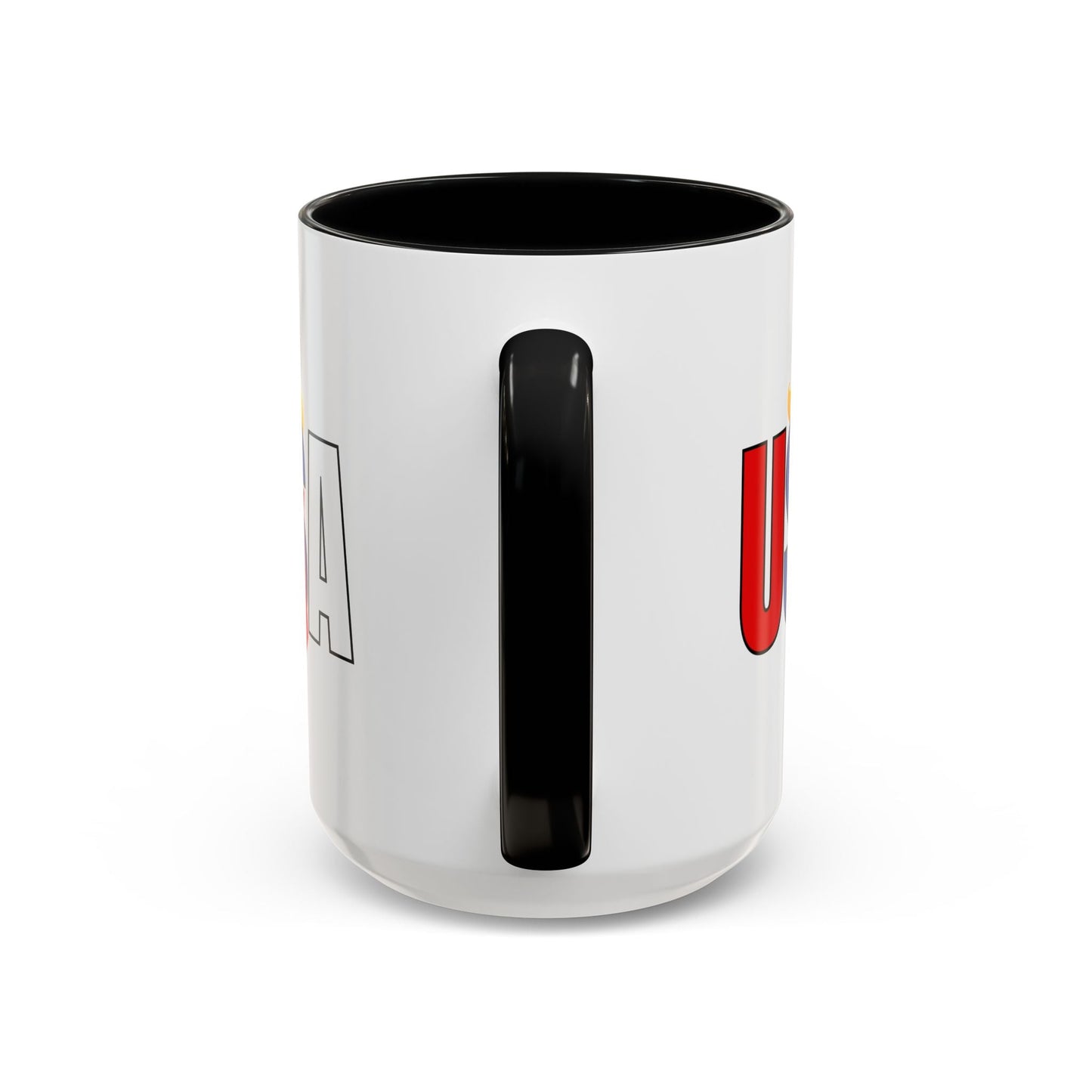 Taza de café con acento vibrante de EE. UU.