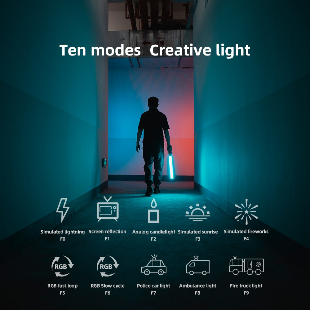 Yongnuo YN360 III YN360III Handheld 3200K-5500K RGB Colorful Ice Stick LED Video Light Touch Adjusting Controlled by Phone App - Korvel