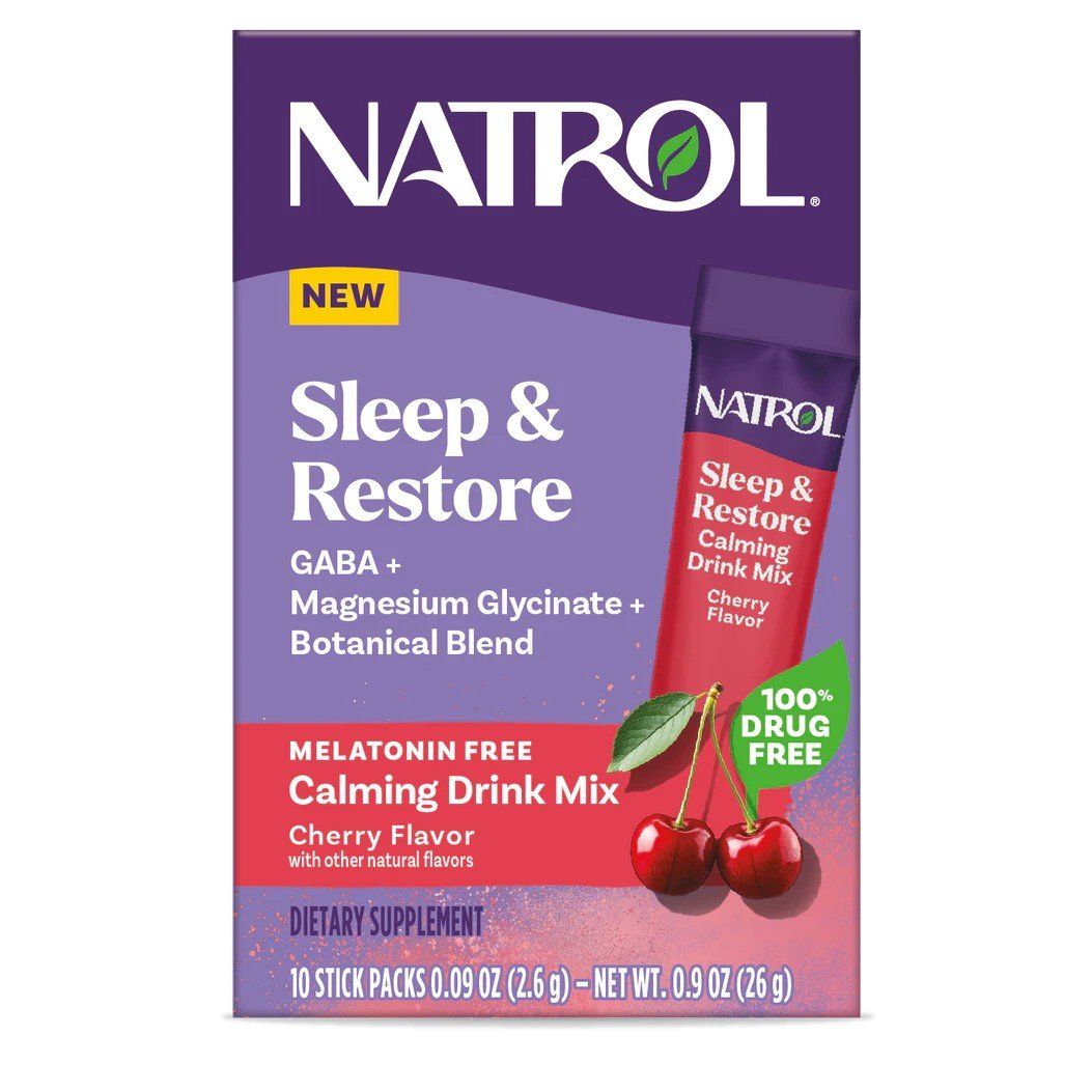 Paquetes de Polvo de Magnesio Natrol Sleep & Restore