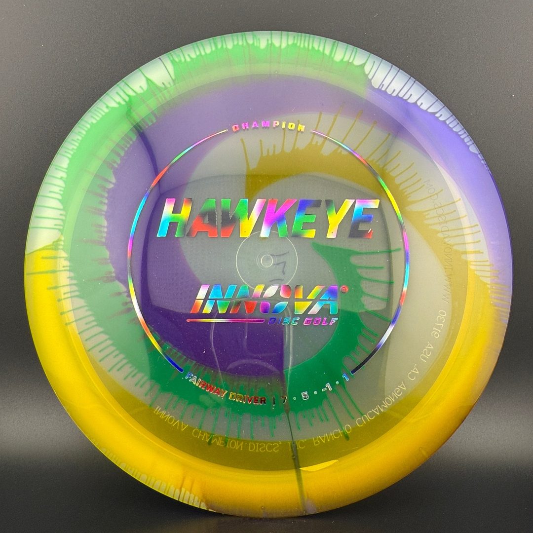 I-Dye Champion Hawkeye Disc Golf Driver