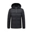 Chaqueta de algodón acolchada con capucha para hombre