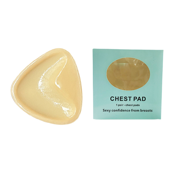 Triangle V-shaped thickened sponge chest patch small chest display large female double-sided self-adhesive chest pad - Korvel