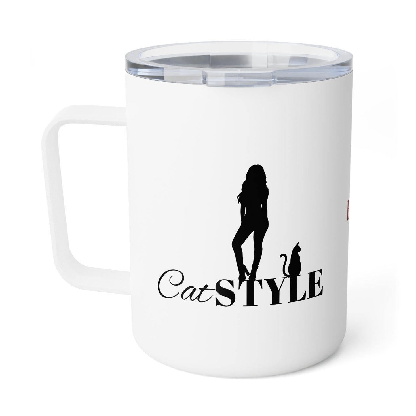 Taza de café aislada estilo gato - 10oz