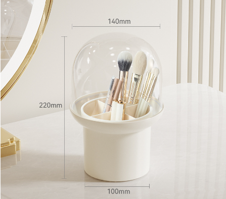 Elegant Dustproof Makeup Brush Storage Tube