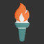 Liberty Torch Pillow — Elegant Symbol of Light