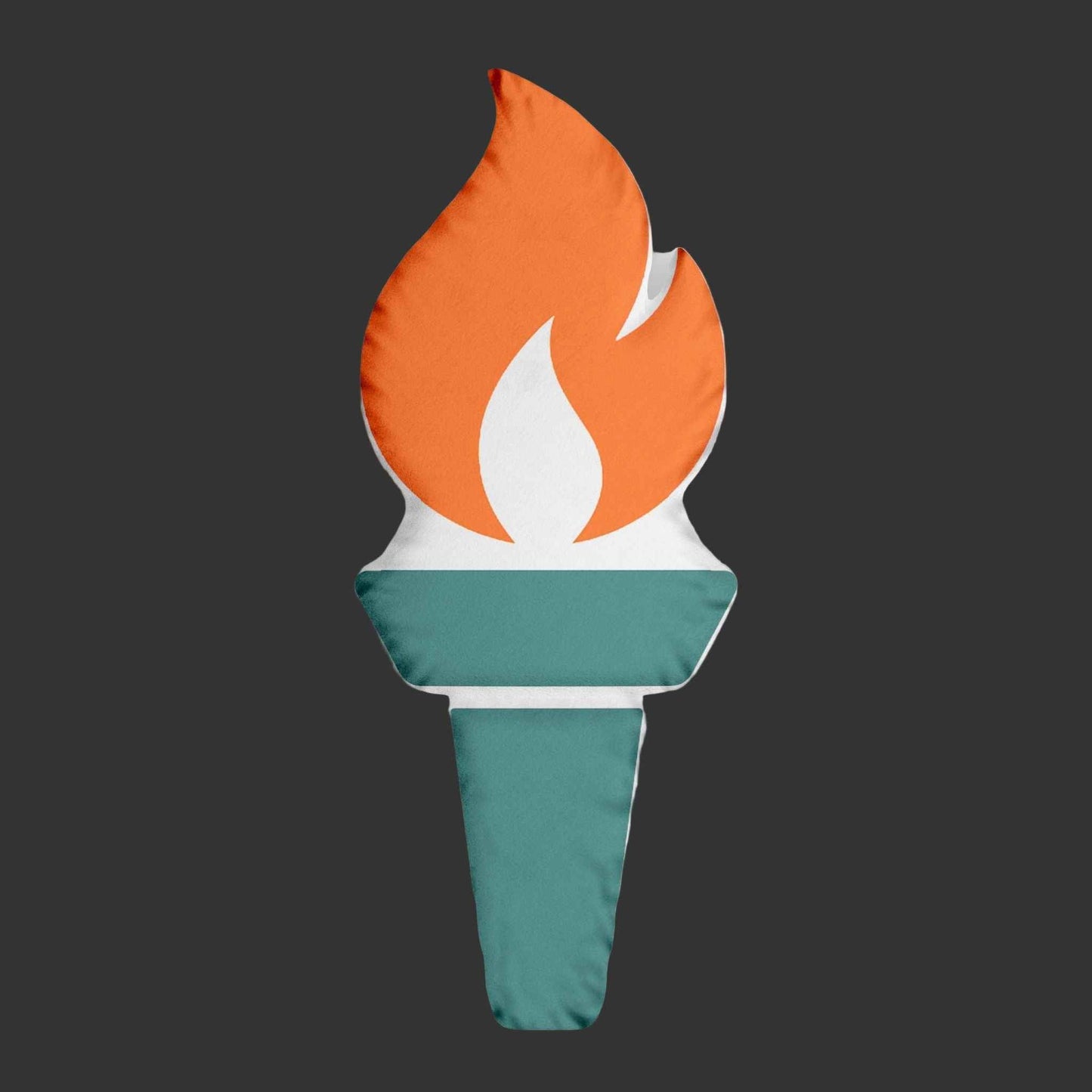 Liberty Torch Pillow — Elegant Symbol of Light