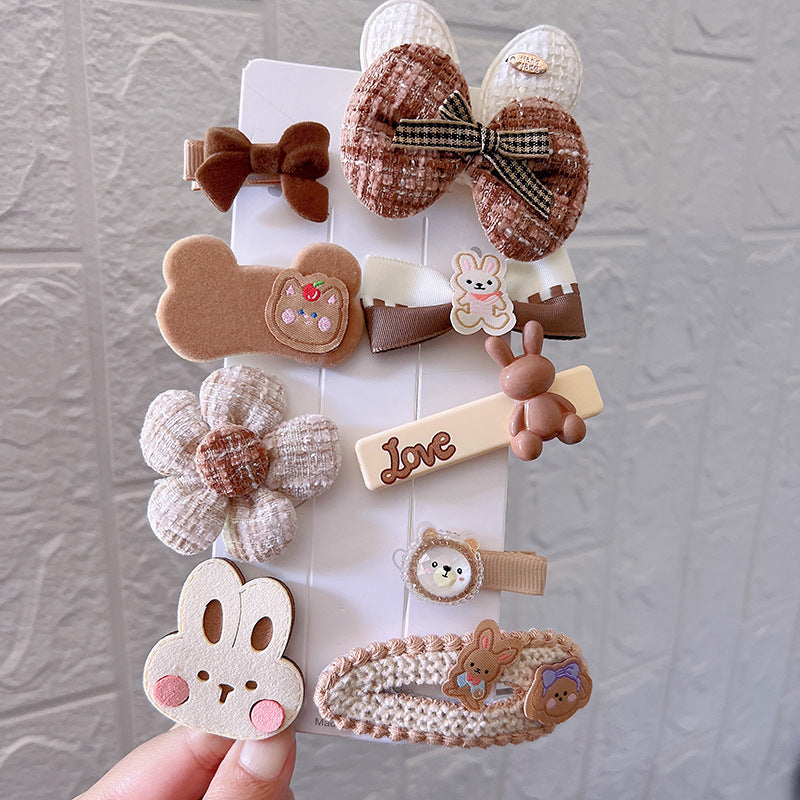 Clip de Pelo de Peluche Adorable para Niñas - Accesorio de Otoño e Invierno