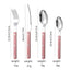 French Rivet ABS Handle Hotel Western Tableware Steak Knife Butter Knife Set - Korvel
