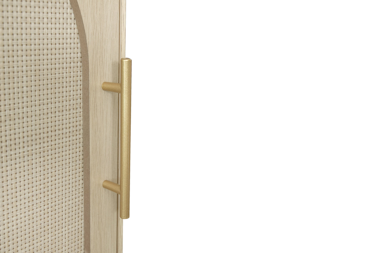 Corner cabinet ,Rattan door,Freestanding Corner Tables For Small Spaces, Corner Shelf Stand For Living Room, Kitchen, Bathroom - Korvel