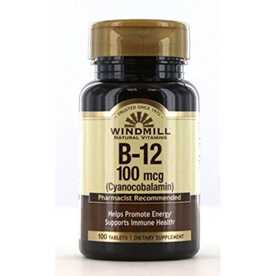 Windmill Vitamin B-12 Tablets 100 Mcg - 100 Count