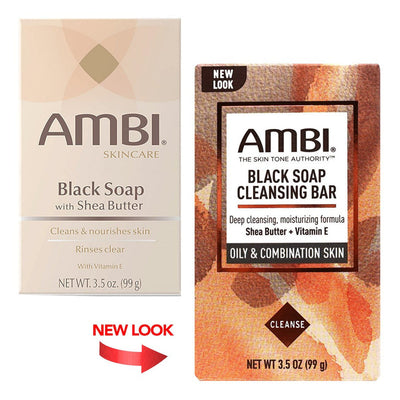 Ambi Black Soap with Shea Butter Bar - 3.5 Oz