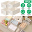 4-Piece Foldable Linen Storage Bins with Clear Window